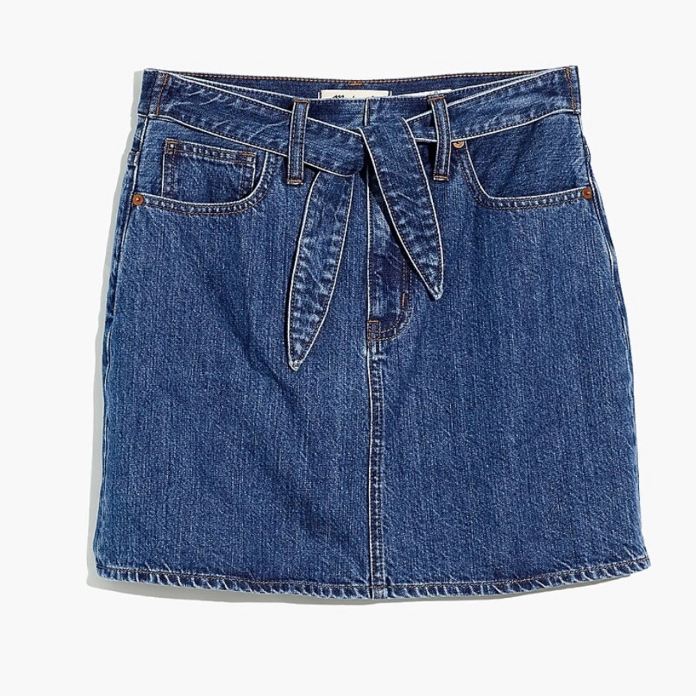 Madewell Rigid Denim Straight Mini Skirt
